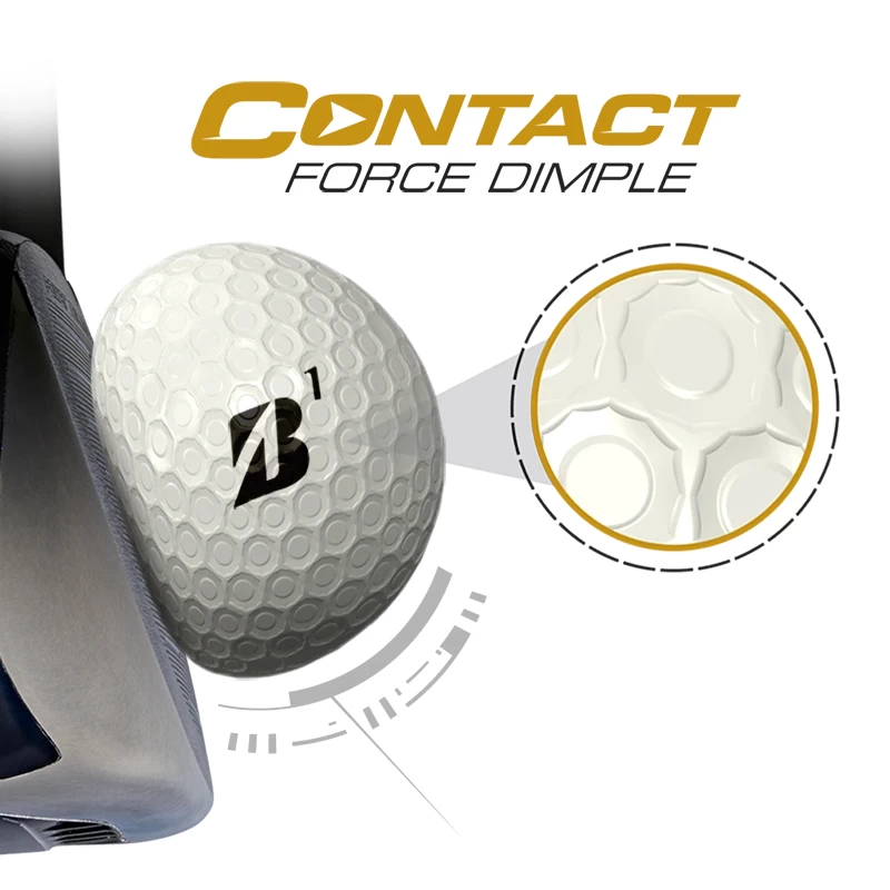 Bridgestone E12 Contact Matte Yellow Golf Balls 3 Bridgestone E12 Contact Matte Yellow Golf Balls - Image 3