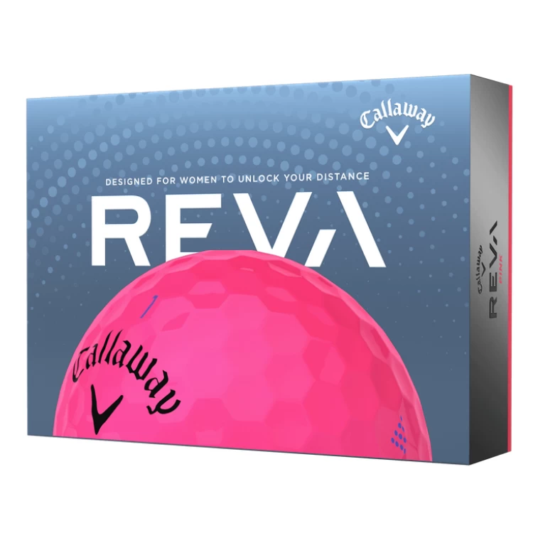 Callaway Reva Pink Ladies Golf Balls - 2023 Version 1 Callaway Reva Pink Ladies Golf Balls - 2023 Version