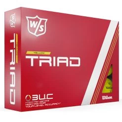 Wilson Triad Yellow 12-Ball Golf Balls