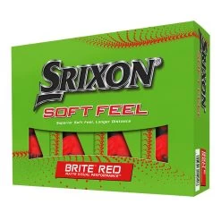 Srixon Soft Feel Brite Red Golf Balls - 2023 Version