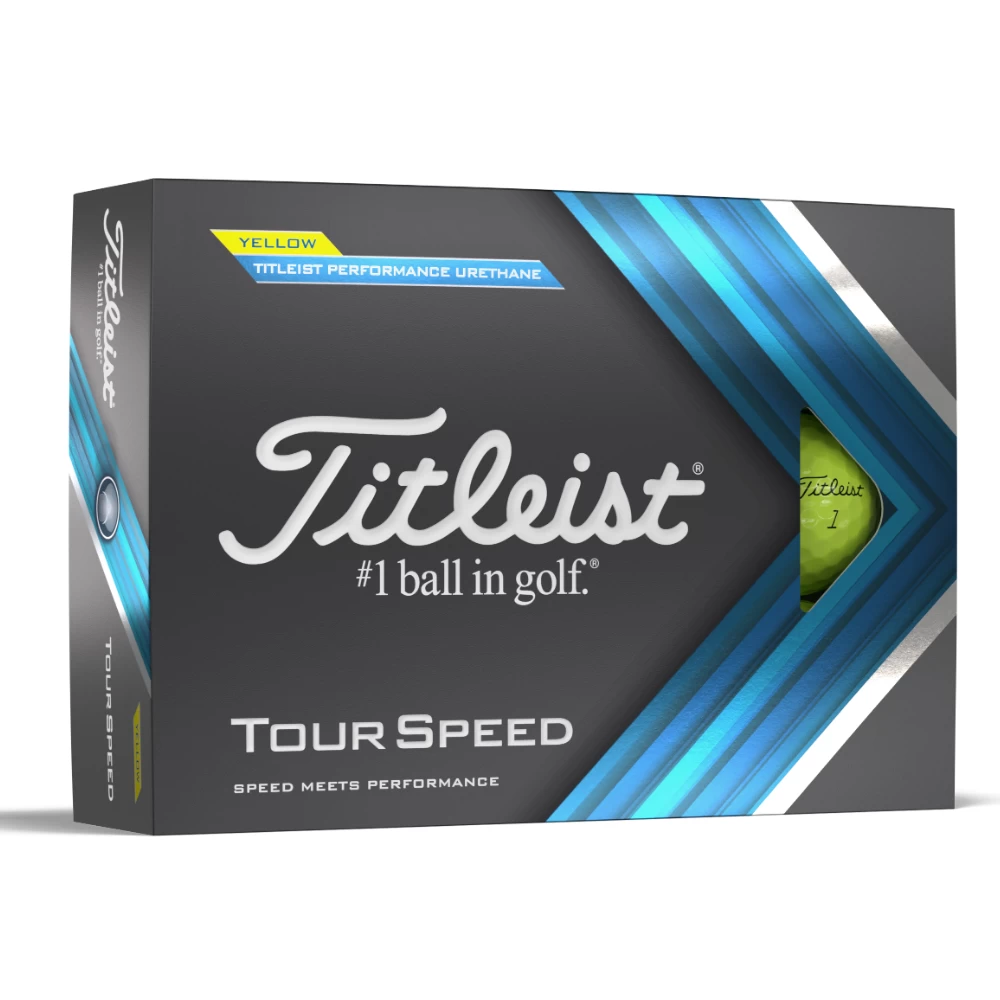 Titleist Tour Speed Yellow Golf Balls 1 Titleist Tour Speed Yellow Golf Balls