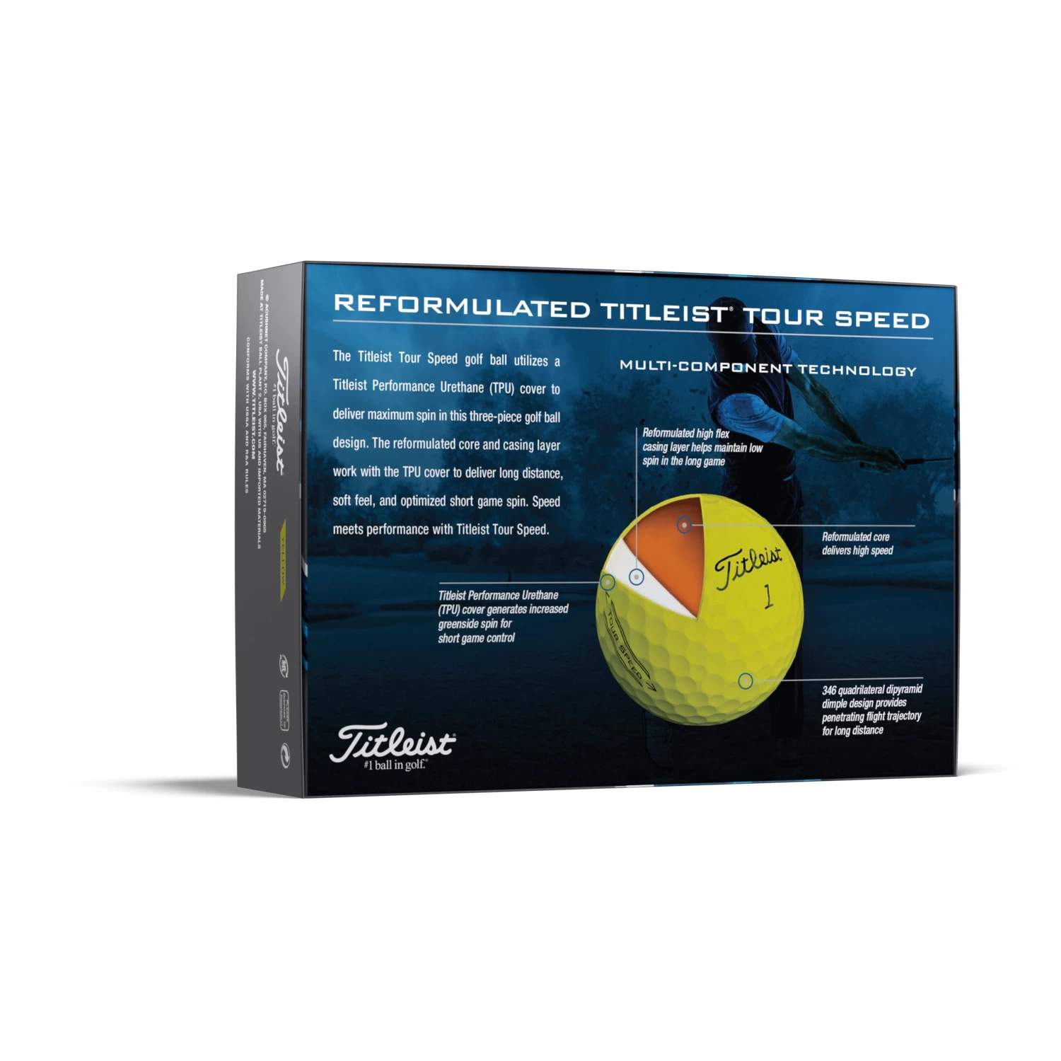 Titleist Tour Speed Yellow Golf Balls 5 Titleist Tour Speed Yellow Golf Balls - Image 5