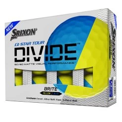 Srixon Q-Star Tour Divide Golf Balls - Yellow/Blue