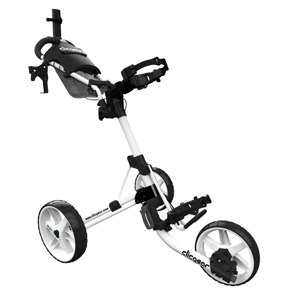 Clicgear 4.0 Golf Push Trolley - Free Gift - White 1 Clicgear 4.0 Golf Push Trolley - Free Gift - White
